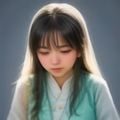 林晓研，两性心理研究编辑，短发女性，专业温和的神情，白色背景